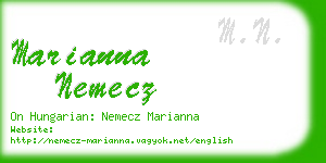 marianna nemecz business card